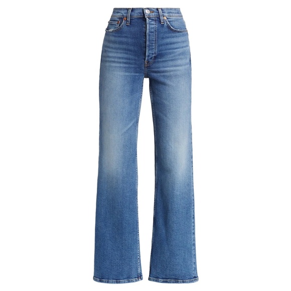 NWT ✨RE/DONE✨ '70s Ultra High Rise Wide Leg Jeans in Indigo Storm Sz 26, 29 - Picture 10 of 16